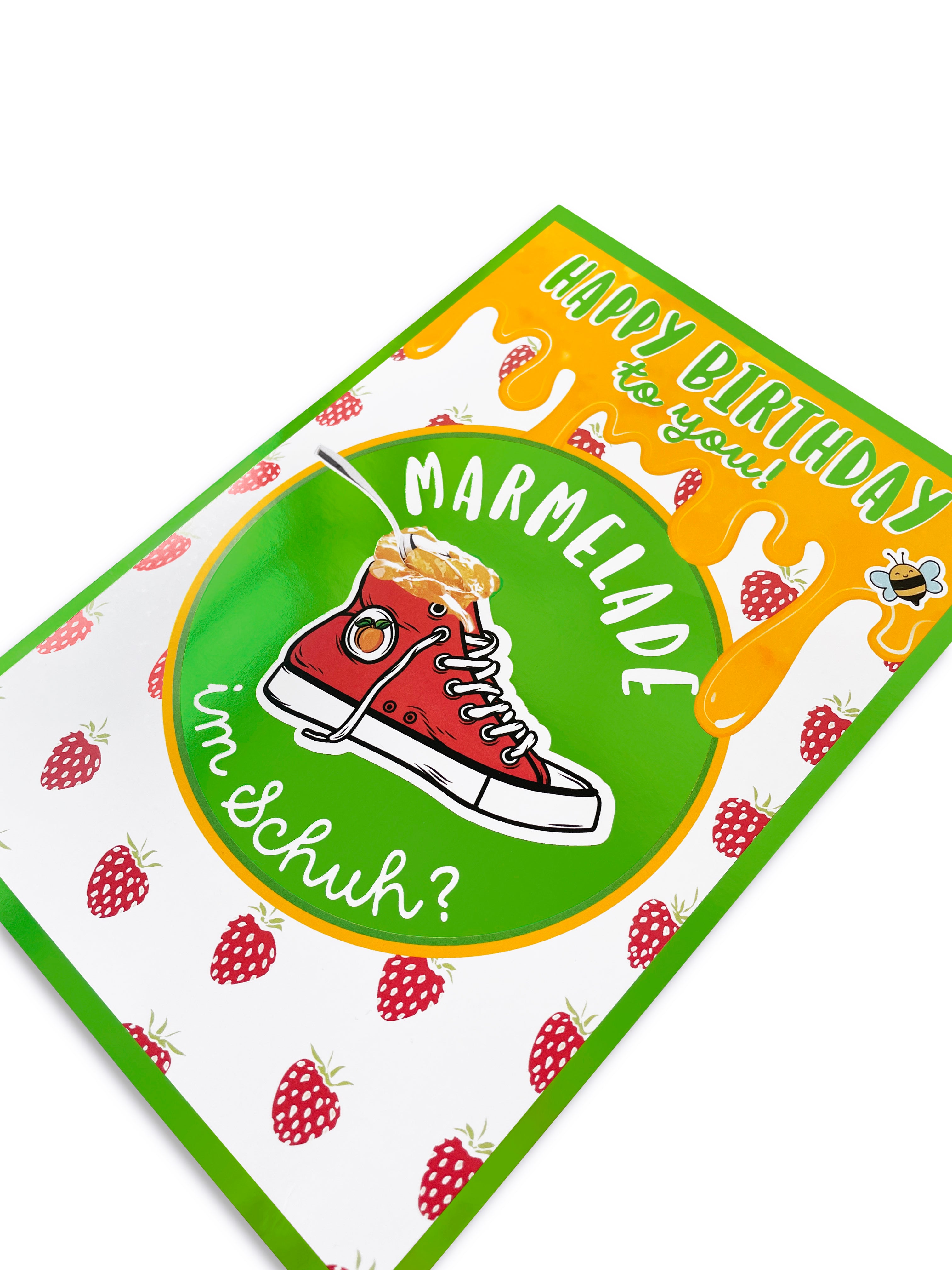 bentino Geburtstagskarte mit Musik "Marmelade im Schuh"