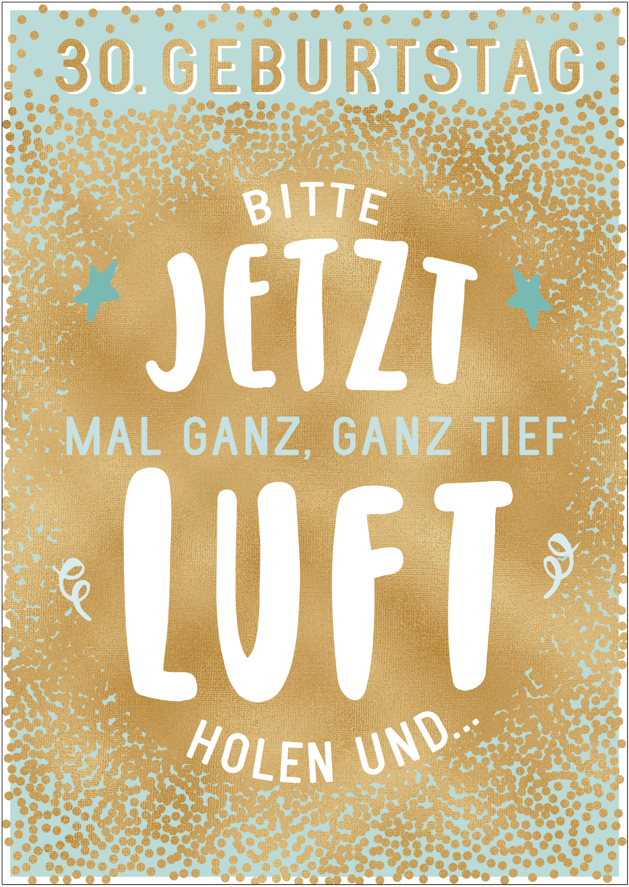 Geburtstagskarte 'Age 30' Mit Straßenschild-Motiv – Lustige Karte Zum 30. Geburtstag
