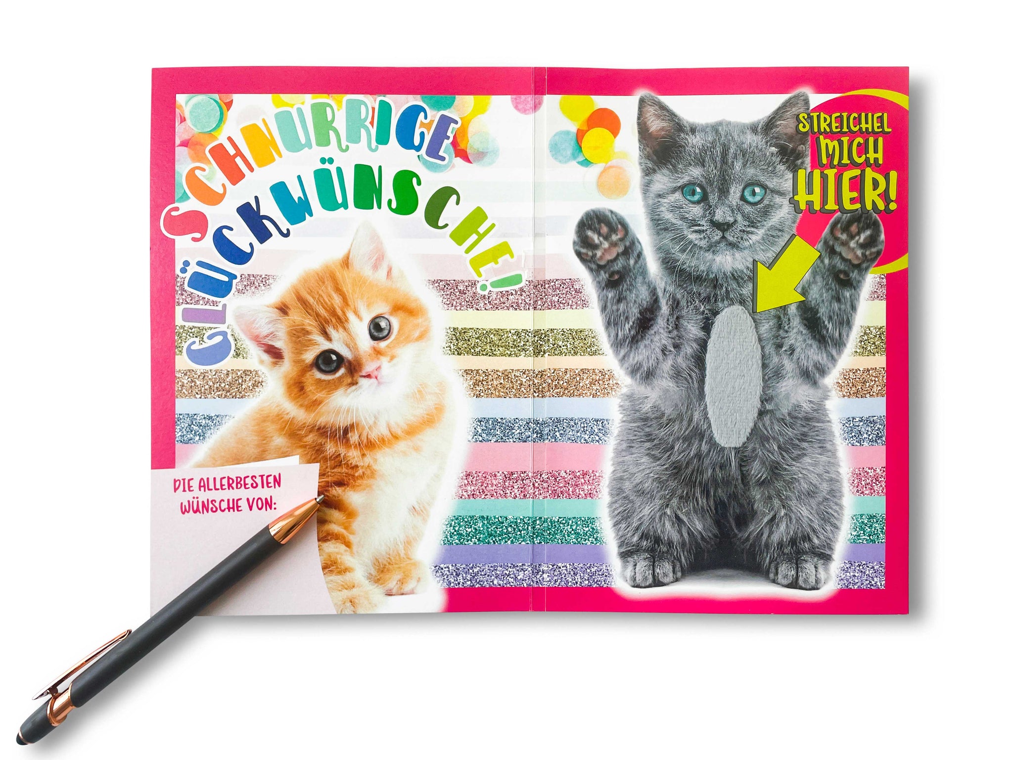 Gaston Lagaffe Geburtstagskarte – Lustige Motivkarte Mit Katze & Gitarre, Inkl. Illustriertem Umschlag